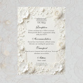 Modern Luxury Floral Wedding Begleitkarte
