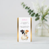 Modern Luxury Grooming Dog Personalized Collection Visitenkarte (Stehend Vorderseite)