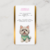 Modern Luxury Grooming Pet Personalized Collection Visitenkarte (Vorderseite)