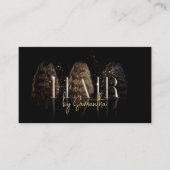 modern luxury hair stylist wigs extensions visitenkarte (Vorderseite)