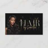 modern luxury hair stylist wigs extensions visitenkarte (Vorderseite)