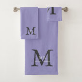 Modern Luxury Monogram Colour Match Badhandtuch Set (Insitu)