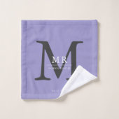 Modern Luxury Monogram Colour Match Badhandtuch Set (Waschlappen)