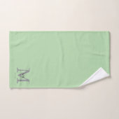 Modern Luxury Monogram Colour Match Badhandtuch Set (Handtuch)