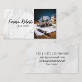 Modern Luxury Professional Real Estate Agent Visitenkarte (Vorne/Hinten)