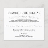 Modern Luxury Real Estate Postcard | Bespoke Home  Flyer (Hinten)