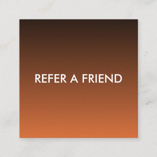 Modern Luxury Refer a Friend Card for Salon & Spa Empfehlungskarte (Vorderseite)