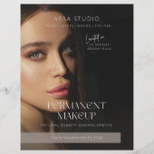 Modern Luxury Salon Makeup Pricing Flyer (Vorne)
