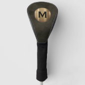 Modern Luxus Gold Monogram Golf Headcover (Vorderseite)