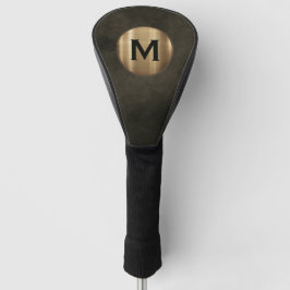 Modern Luxus Gold Monogram Golf Headcover