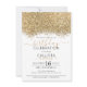 Modern Luxus Gold Weißer Glitzer Confetti Geburtst