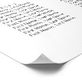 Modern machen wir Script Seekartenzeichen Poster (Ecke)