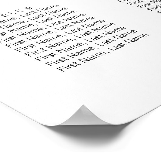 Modern machen wir Script Seekartenzeichen Poster (Ecke)