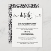 Modern machen wir Script Wedding Details Card Begleitkarte (Vorne/Hinten)