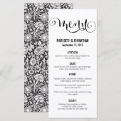 Modern machen wir Script Wedding Menu Card Menükarte (Vorne/Hinten)