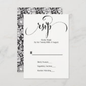 Modern machen wir Script Wedding RSVP Card (Vorne/Hinten)