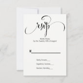 Modern machen wir Script Wedding RSVP Card Karte (Vorderseite)