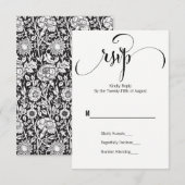 Modern machen wir Script Wedding RSVP Card Karte (Vorne/Hinten)