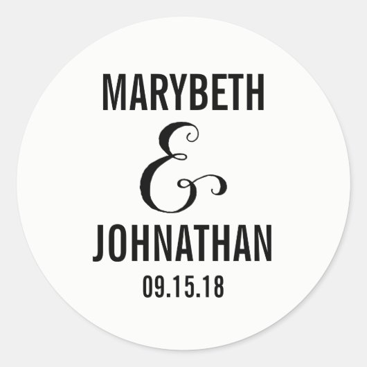 Modern machen wir Skriptaufkleber Runder Aufkleber (Vorderseite)