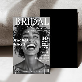 Modern Magazine Cover Bridal Shower Invitation Einladung