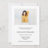 Modern Magazine Foto Abschluss Einladung (Rückseite)