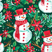 Modern magenta red preppy Christmas table runner Mittelgroßer Tischläufer