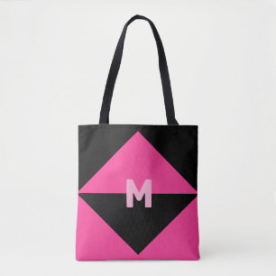 Modern Magenta und Schwarz Tasche