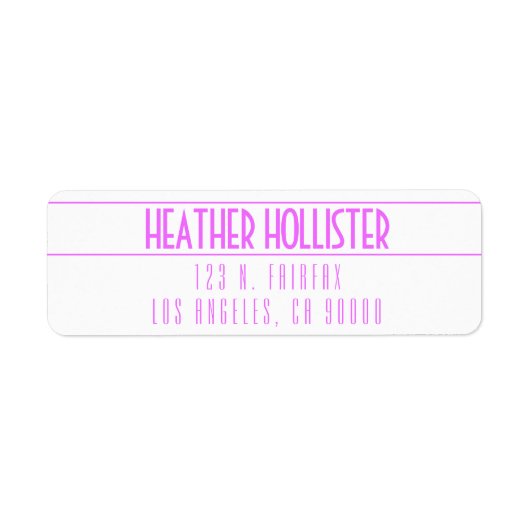 Modern Magenta & White (Vorne)