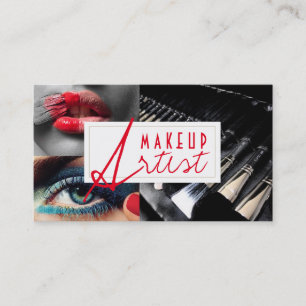 Modern Make-up Artist Cosmetology Business Card Visitenkarte