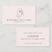 Modern Make-up Artist oder Hautpflege Visitenkarte (Vorne/Hinten)