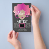 Modern Make-up Artist Pink Flyer (Handgriff)