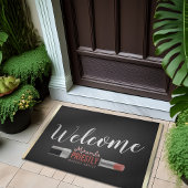 Modern Makeup Artist Beauty Salon Lipstick Willkom Fußmatte