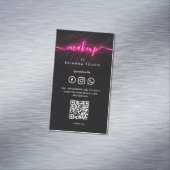 Modern Makeup Artist Beauty Salon Verabredung Magnetische Visitenkarte (Beispiel)