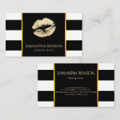 Modern Makeup Artist Glitzer Locarno Visitenkarte (Vorne/Hinten)