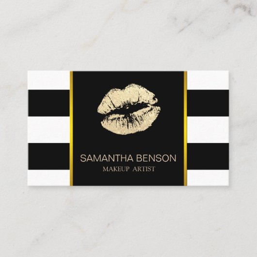 Modern Makeup Artist Glitzer Locarno Visitenkarte (Vorderseite)