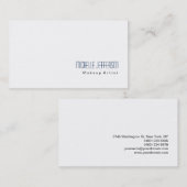 Modern Makeup Artist White Stylish Business Card Visitenkarte (Vorne/Hinten)
