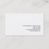Modern Makeup Artist White Stylish Business Card Visitenkarte (Rückseite)