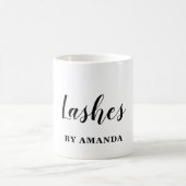 Modern Makeup Eyebrow Eyes Lashes Girly Kaffeetasse (Mittel)