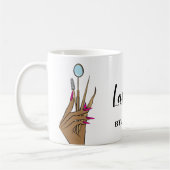 Modern Makeup Eyebrow Eyes Lashes Girly Kaffeetasse (Links)