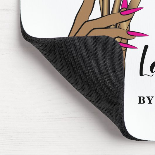 Modern Makeup Eyebrow Eyes Lashes Girly Mousepad (Ecke)