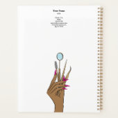 Modern Makeup Eyebrow Eyes Lashes Girly Planer (Rückseite)