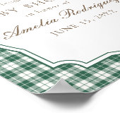 Modern Mallard Duck Gender Neutral Baby Shower Poster (Ecke)