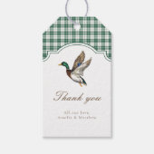 Modern Mallard Duck Neutral Baby Shower Favor Geschenkanhänger (Vorderseite)