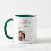 Modern Mama Finder Foto-Profil-Design Tasse (Links)