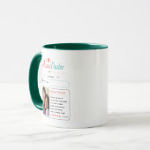 Modern Mama Finder Foto-Profil-Design Tasse (Vorderseite Links)