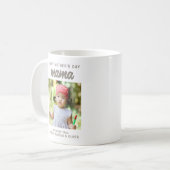Modern Mama Kids Foto Happy Mother's Day Kaffeetasse (Vorderseite Links)