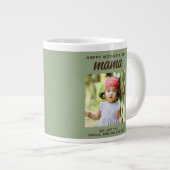 Modern Mama Kids Foto Muttertag  Jumbo-Tasse (Vorderseite Rechts)