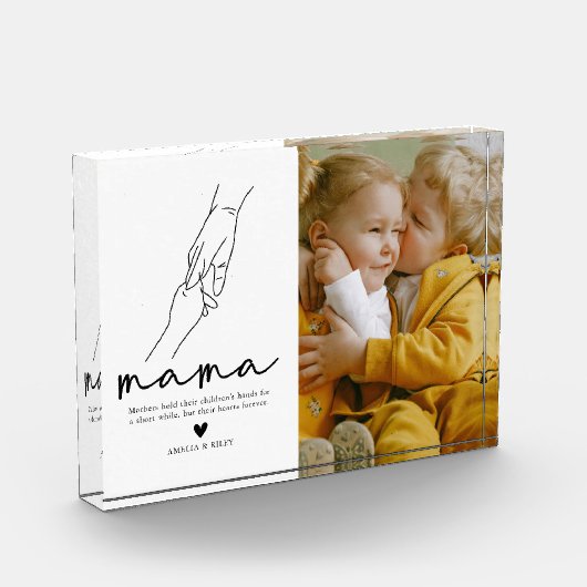 Modern Mama Quote Keepake Fotoblock (Links)