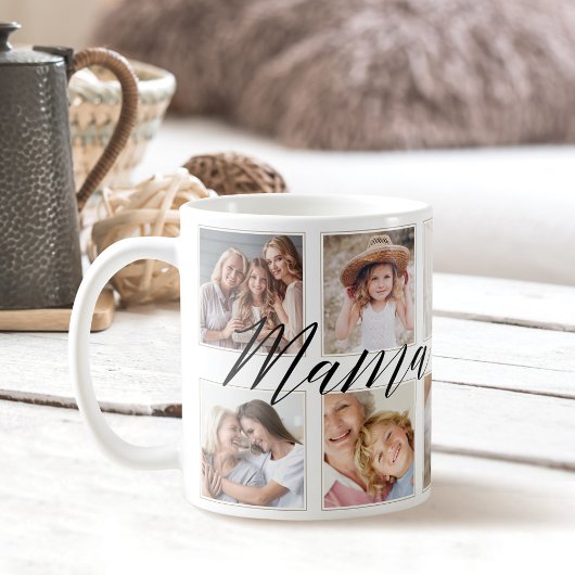 Modern Mama Script | Entenkinder - FotoCollage Kaffeetasse