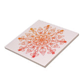 Modern Mandala Blush Pink Girly Elegante Fliese (Seite)